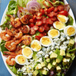 Shrimp Cobb Salad beautifully plated