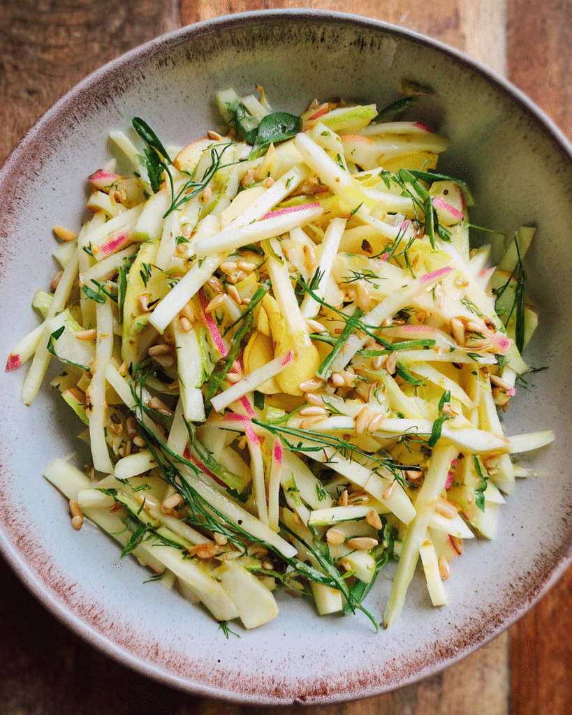 Crispy Apple Kohlrabi Salad Recipe