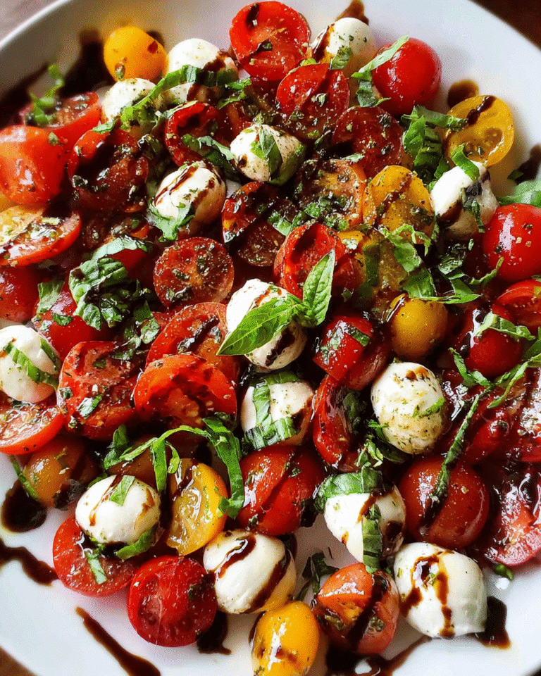 Caprese Salad arranged in classic Italian style