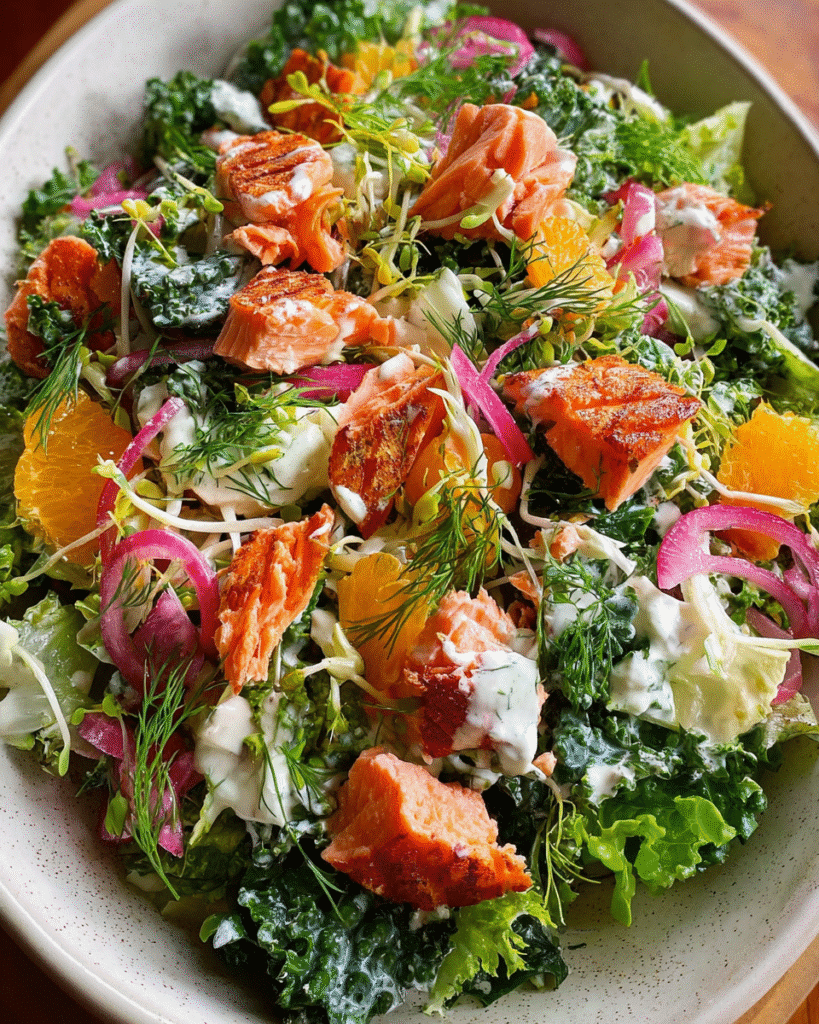 Celebration Salmon Salad holiday platter