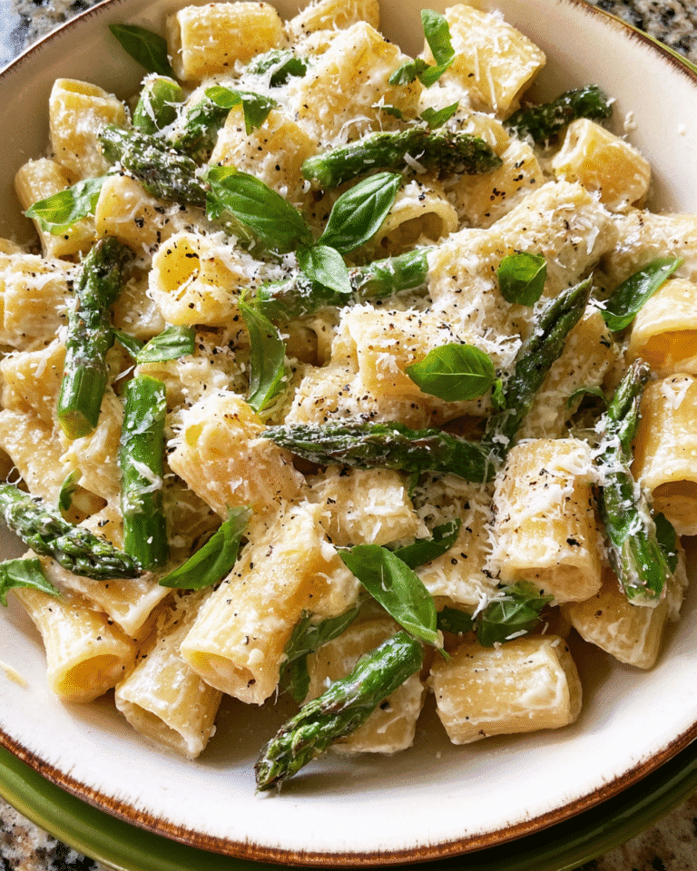 Lemon Ricotta and Asparagus Pasta Salad