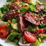 Thai beef salad with steak and fresh herbs