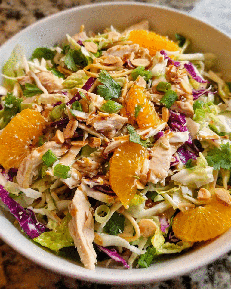 Asian Chicken Salad overhead shot