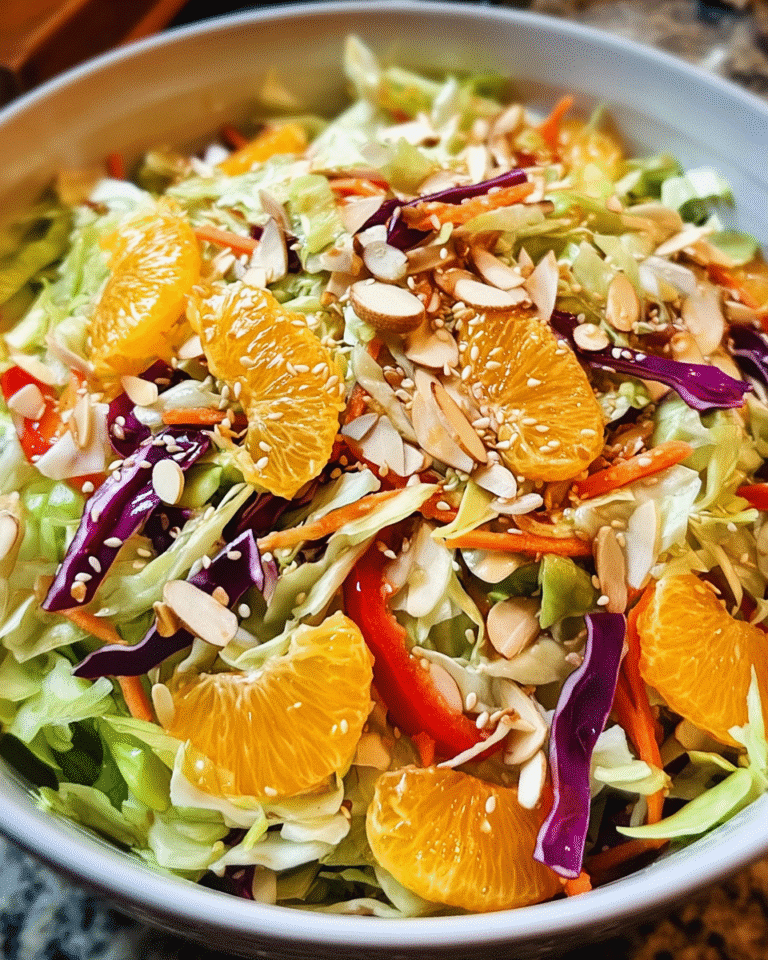 Addictive Asian Cabbage Salad in ceramic bowl