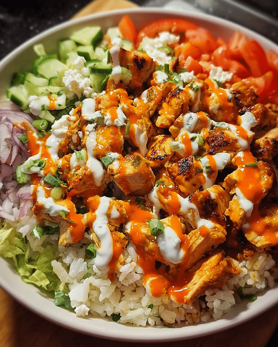 Buffalo Chicken Bowl top view