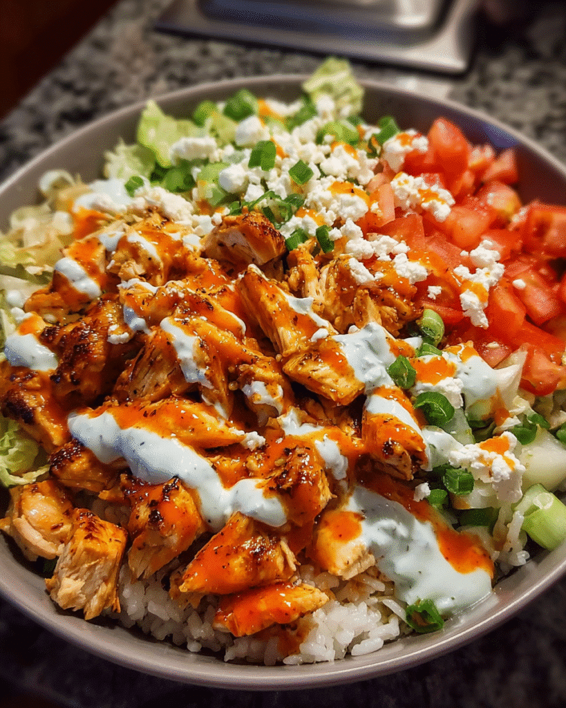 Buffalo Chicken Bowl top view