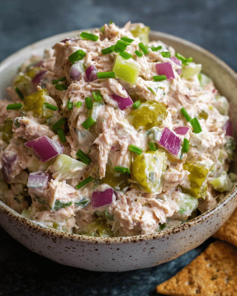 Cottage Cheese Tuna Salad overhead view