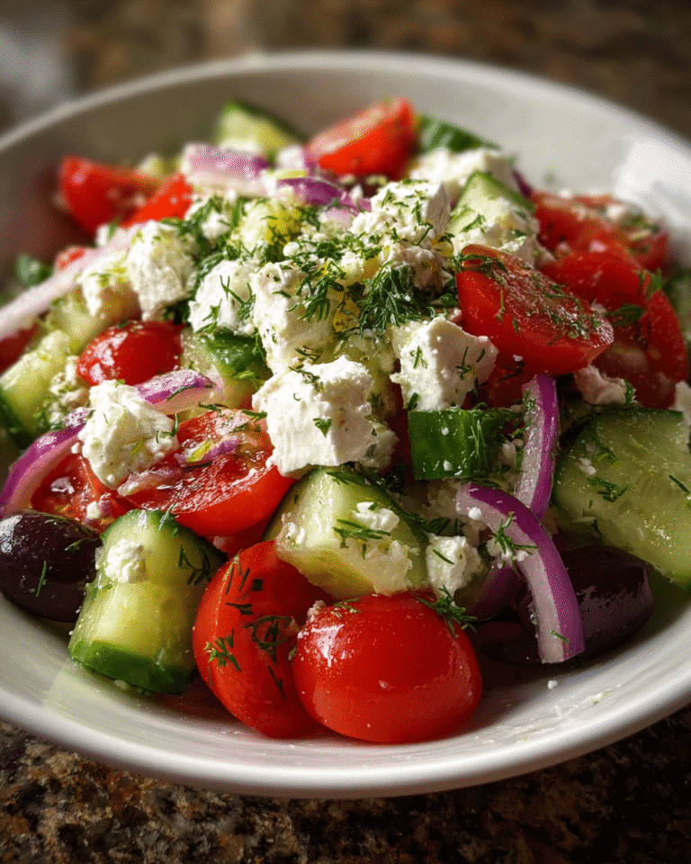 Greek Cottage Cheese Salad