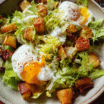 Warm Lyonnaise salad with poached egg and frisée
