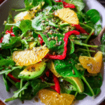 watercress salad with avocado and citrus