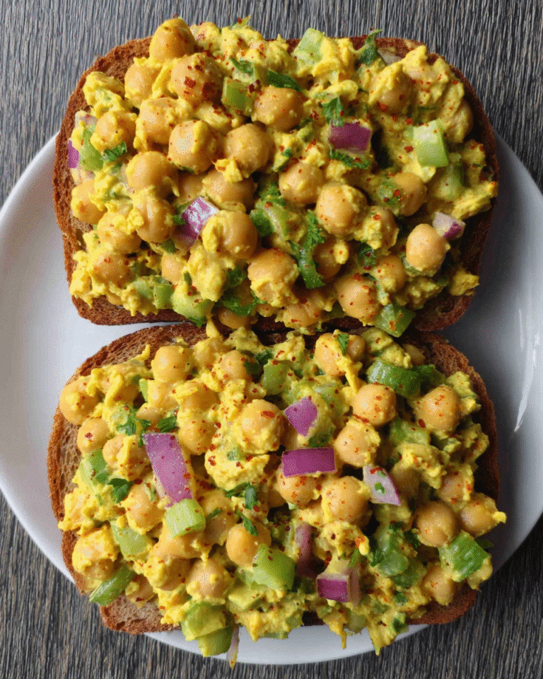 Best curried chickpea salad in bowl