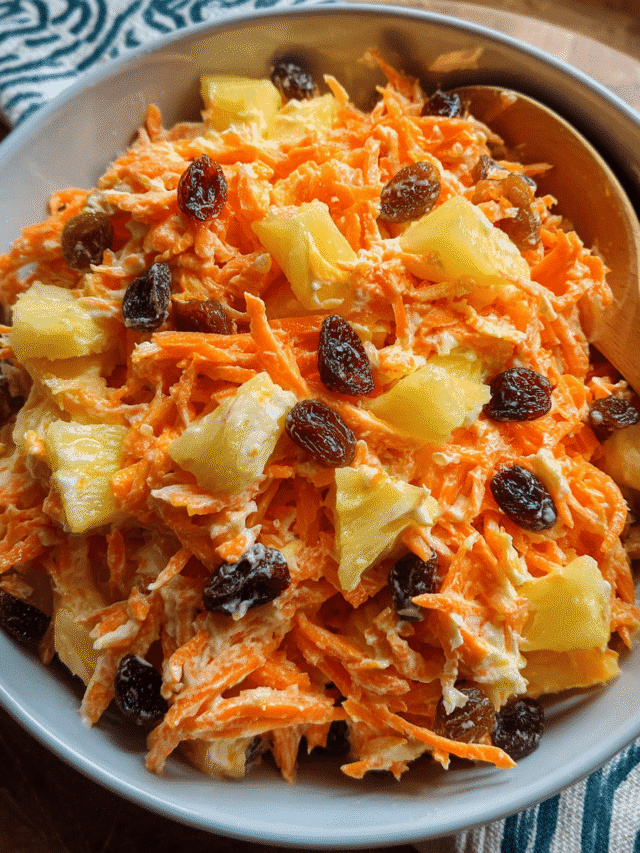 Carrot raisin salad