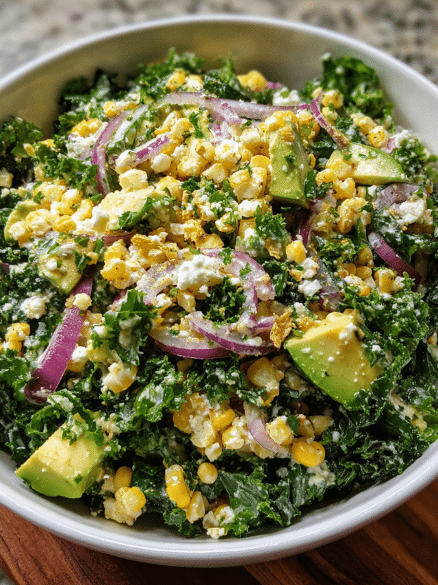 Mexican Street Corn Kale Salad