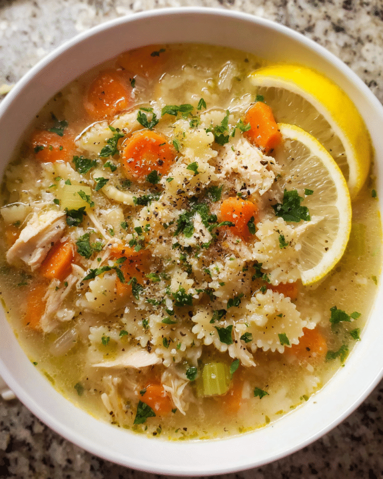 Bowl of Cozy Chicken and Stars Soup with vegetables and star pasta