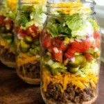 Easy Big Mac Salad Recipe served in a wooden bowl