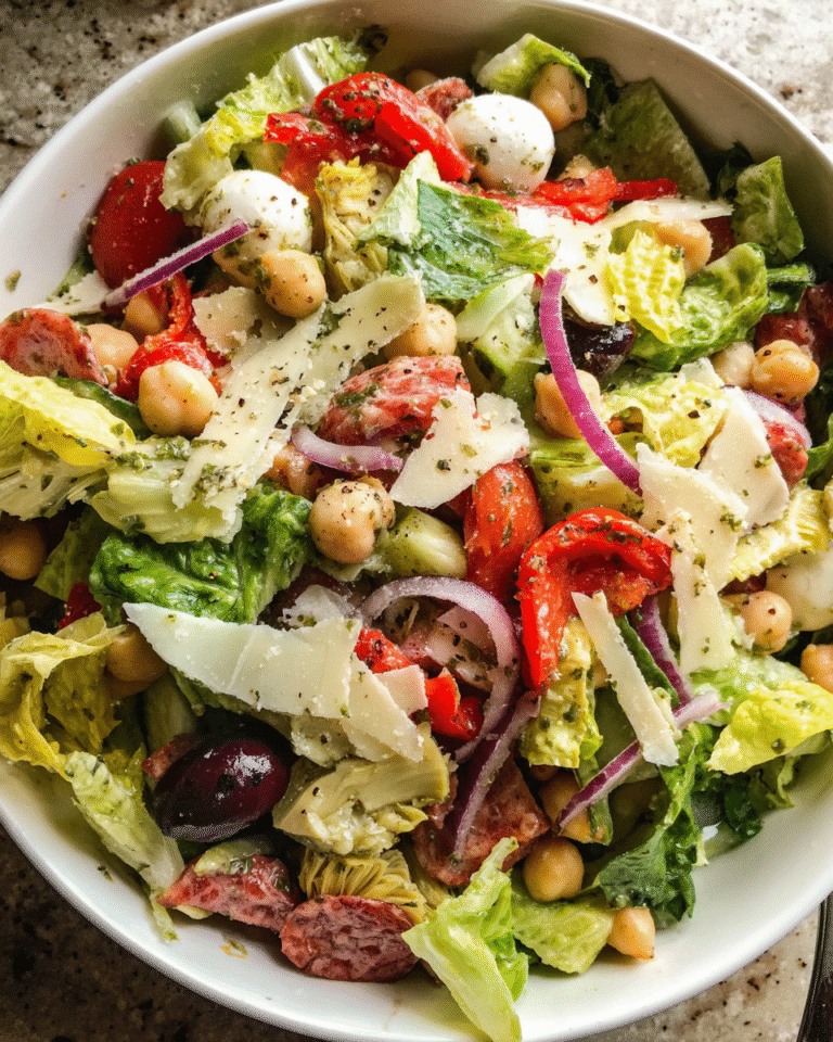 The Best Italian Chopped Salad in a bowl