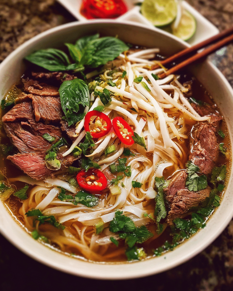 Vietnamese Pho Recipe – Authentic Beef Bowl