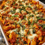 baked ziti with spinach casserole
