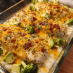 Creamy ranch chicken bake fresh from the oven