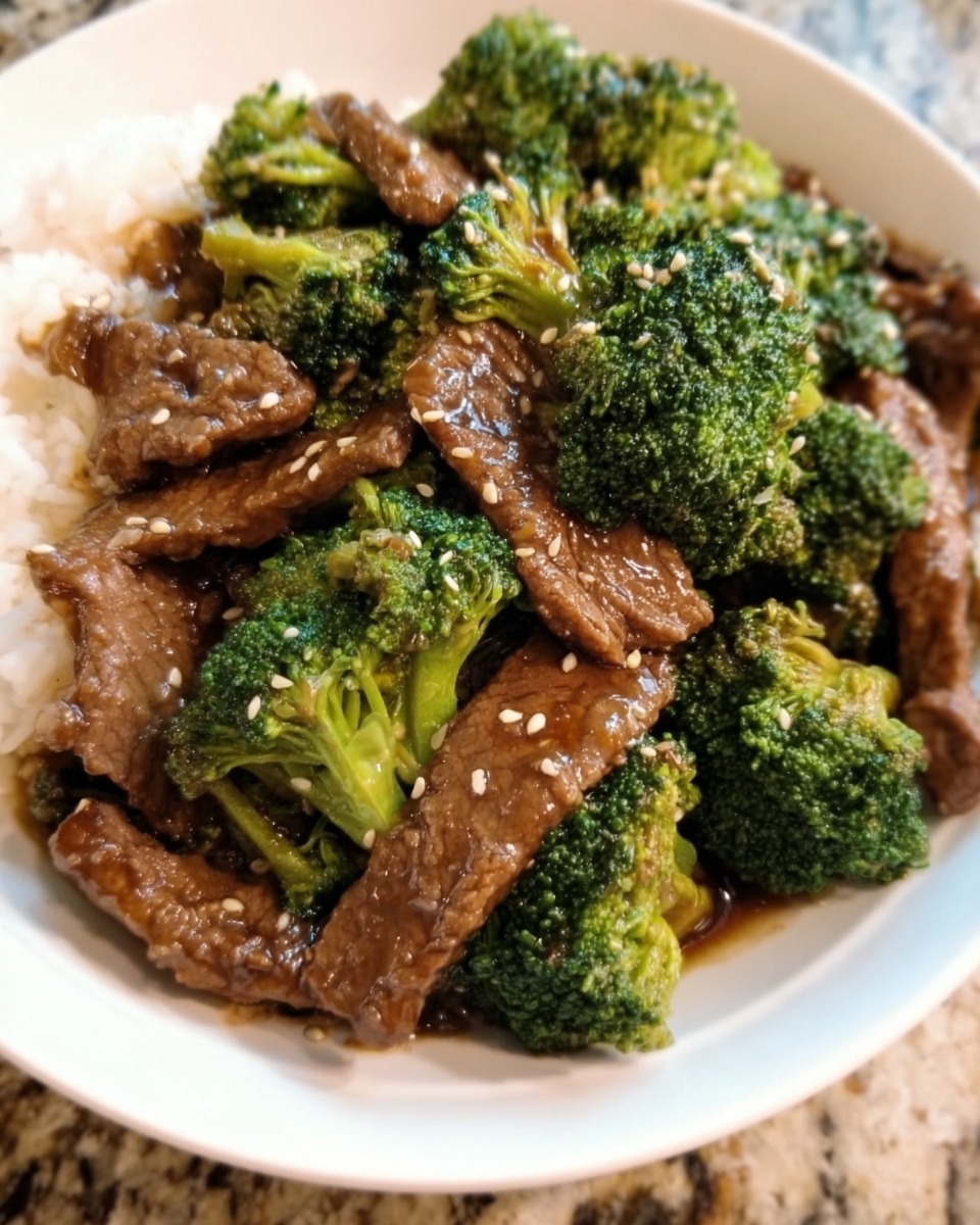 Lightened-up beef and broccoli skillet with tender beef