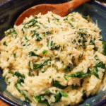 creamy spinach rice cooked in one pot