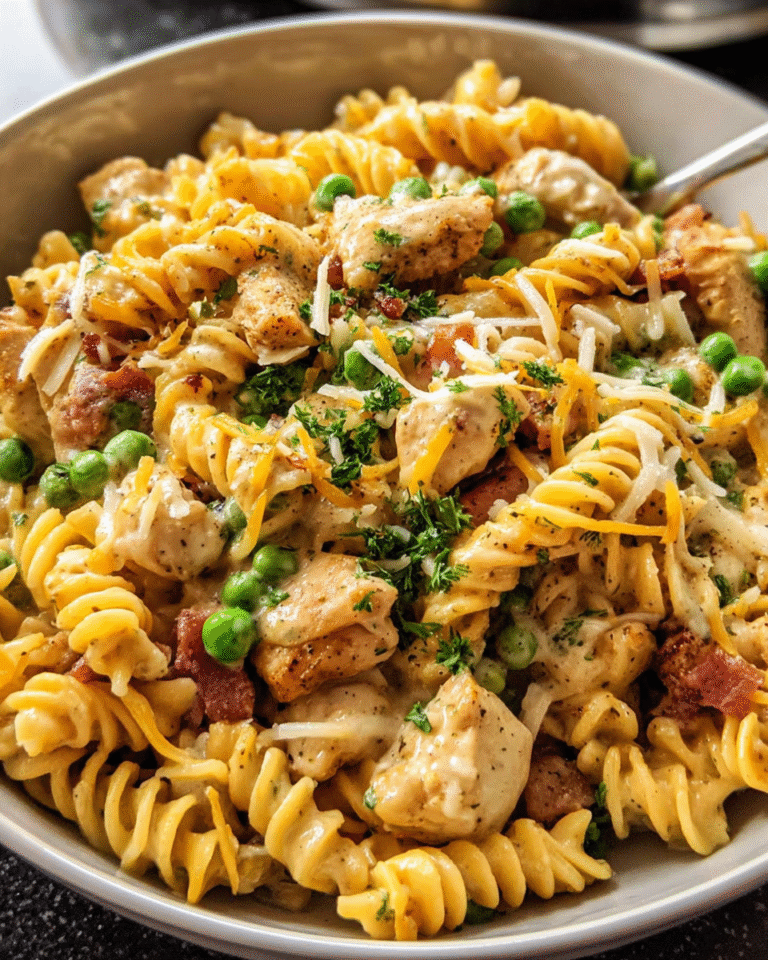 Creamy chicken ranch pasta cooked in one pot