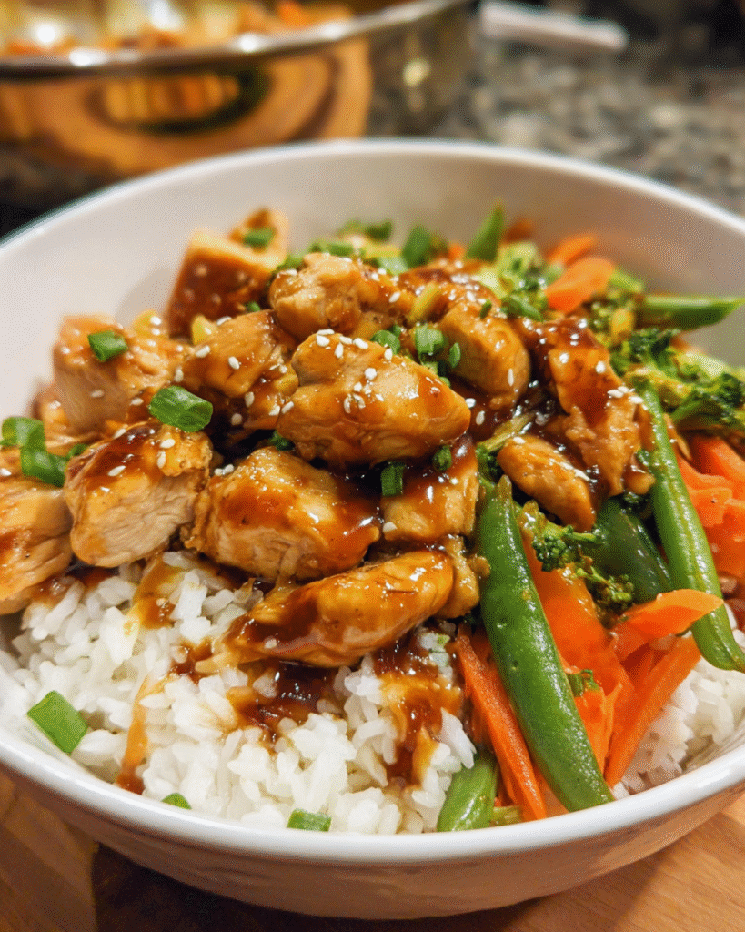 Make-Ahead Teriyaki Chicken Rice Box with Vegetables and Rice