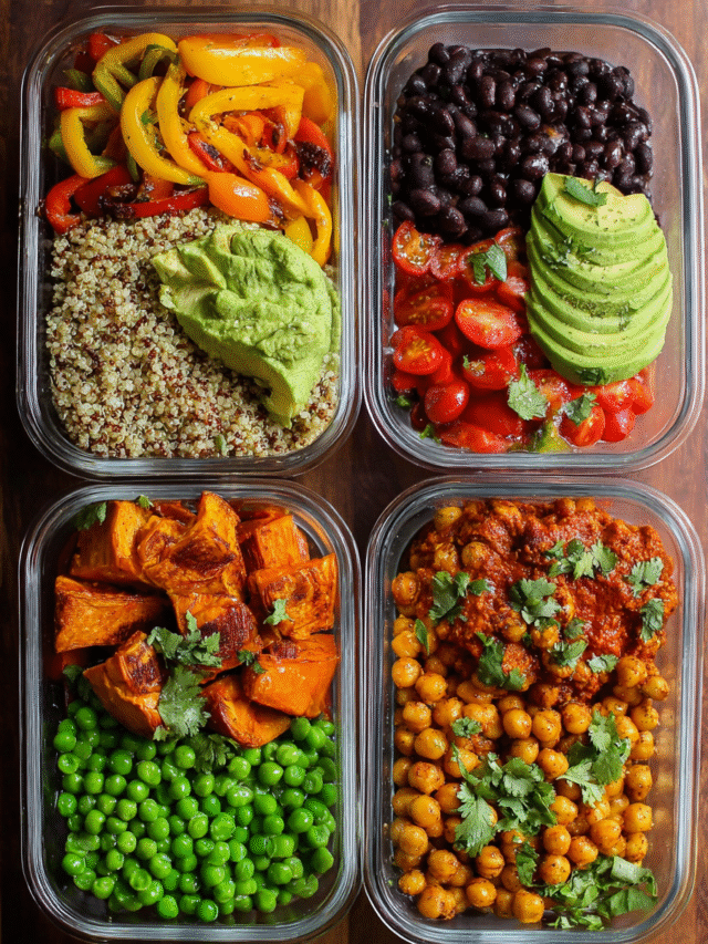 Easy Vegan Meal Prep Bowls with Quinoa and Sweet Potatoes