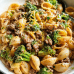 Homemade hamburger helper creamy beef pasta skillet