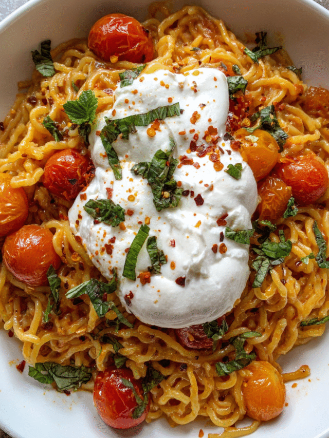 Summer Weeknight Burst Tomato Burrata Pasta1